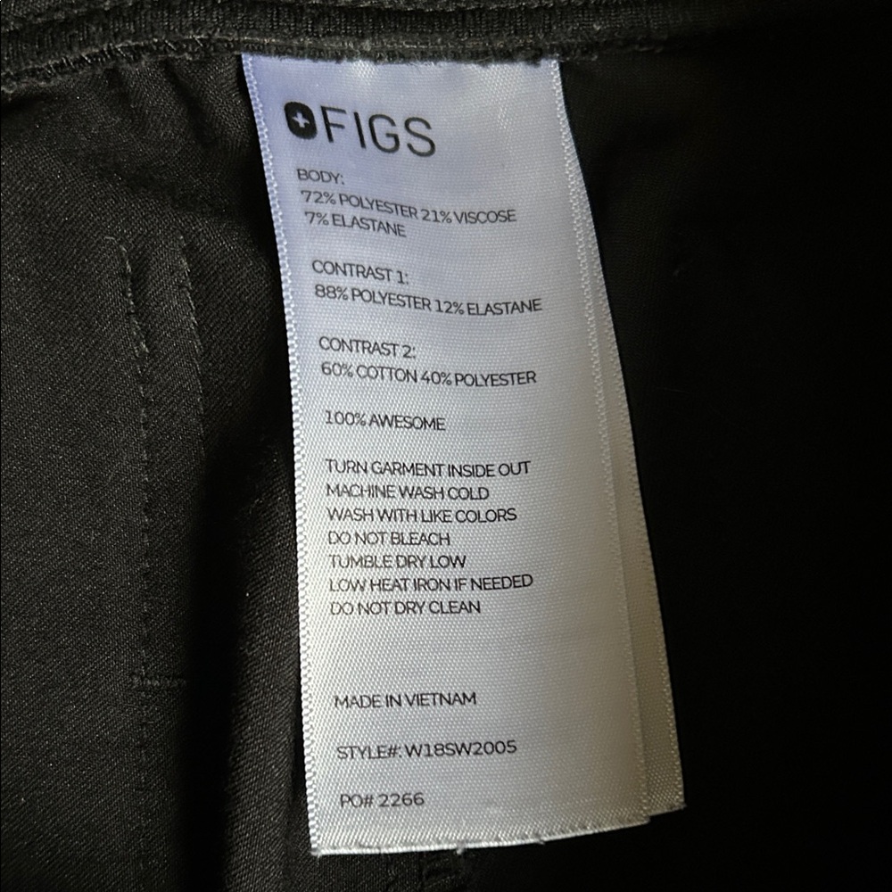 Figs Black Jogger Pants - Picture 2 of 7